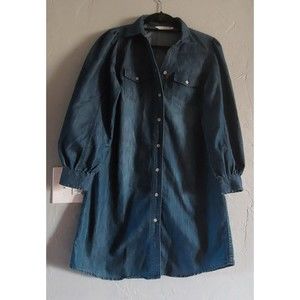 given Kate Dress  Women's Size S, Blue,cotton, Polyester, 33 Inch Long.